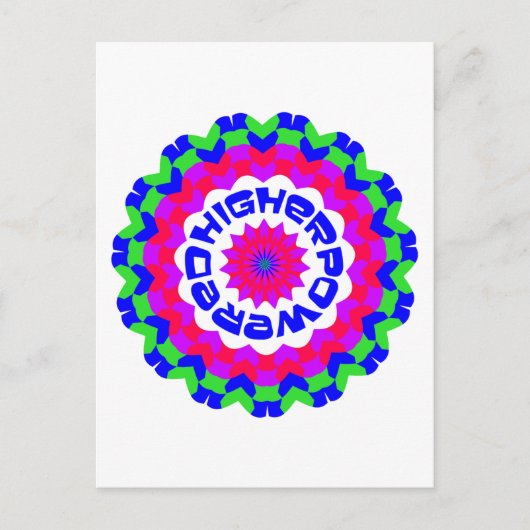 Carte Postale Citation Spirituelle Plus Élevée Conception De Kal (Devant)