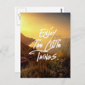 Carte Postale Citation Sunset Vue mer (Devant / Derrière)