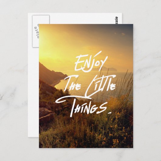 Carte Postale Citation Sunset Vue mer (Devant / Derrière)