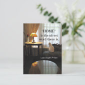 Carte Postale Citation sur Home, par Laura Ingalls Wilder (Debout devant)