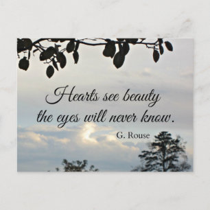 Carte Postale Citation sur la beauté intérieure