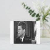 Carte Postale Citation sur la différence/diversité JFK (Debout devant)