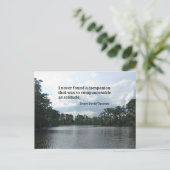 Carte Postale Citation sur la solitude sur la scène River. (Debout devant)