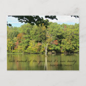 Carte Postale Citation sur les saisons par R.W. Emerson (Devant)