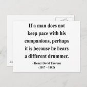 Carte Postale Citation Thoreau 4a (Devant / Derrière)