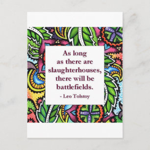 Carte Postale Citation Tolstoï