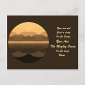 Carte postale Citation Vie Rumi. Conception Mandal (Devant)