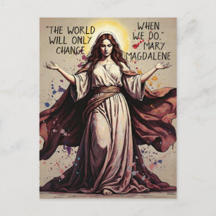 Carte Postale Citation vintage Art Mary Magdalene