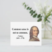 Carte Postale Citation Voltaire 3b (Debout devant)