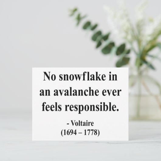 Carte Postale Citation Voltaire 6a (Debout devant)