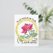 Carte Postale Citation zen et lotus (Debout devant)