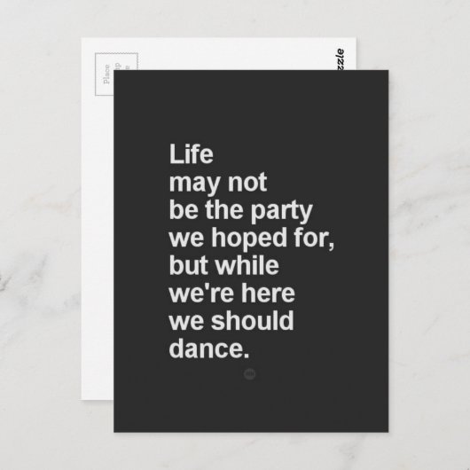 Carte Postale citations (Devant / Derrière)