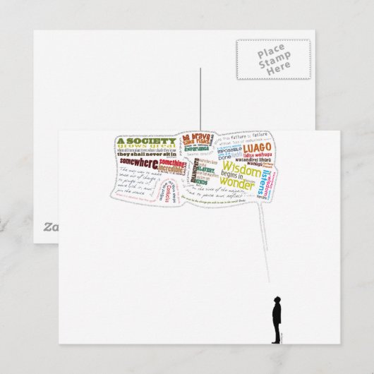 Carte Postale Citations (Devant / Derrière)