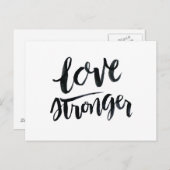 Carte Postale Citations d'amour : Aimer plus fort (Devant / Derrière)