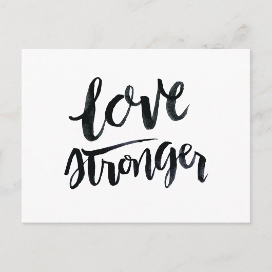 Carte Postale Citations d'amour : Aimer plus fort (Devant)