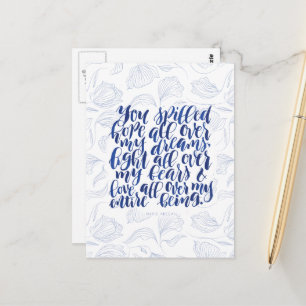 Carte Postale Citations d'amour : Vous avez répandu de l'espoir 