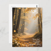 Carte Postale Citations d'automne Forêts Arbres Feuille façons (Devant / Derrière)