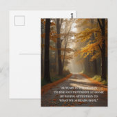Carte Postale Citations d'automne Forêts Arbres Feuille façons (Devant / Derrière)