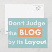 Carte Postale Citations de blog Ne jugez pas (Devant / Derrière)