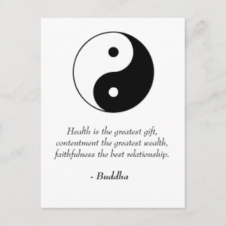 Carte Postale Citations De Bouddha - Santé, Contentement, Foi