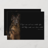 Carte Postale "citations de chien" (Devant / Derrière)