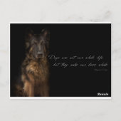 Carte Postale "citations de chien" (Dos)