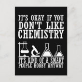 Carte Postale Citations de chimie drôles de chimiste humour (Devant)