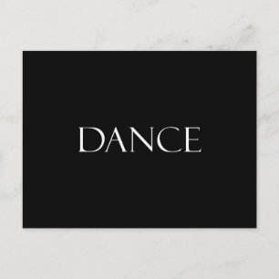 Carte Postale Citations de danse Citation de danse inspirante
