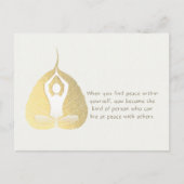 Carte Postale Citations de l'instructeur de médiation de Yoga St (Devant)