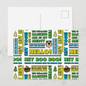 Carte Postale Citations de pique-nique de Yogi Bear et Motif d'e (Devant / Derrière)