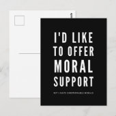 Carte Postale Citations de soutien moral et d'encouragement sarc (Devant / Derrière)