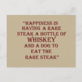 Carte Postale Citations de whisky drôles citations de boisson (Devant)