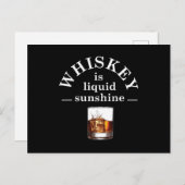 Carte Postale Citations de whisky drôles de citations de boisson (Devant / Derrière)
