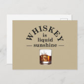 Carte Postale Citations de whisky drôles de citations de boisson (Devant / Derrière)