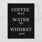 Carte Postale Citations de whisky humour drôle sur l'alcool cade (Devant)