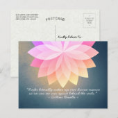 Carte Postale Citations d'instructeur de médiation de Reiki Mast (Devant / Derrière)