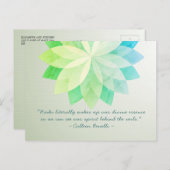 Carte Postale Citations d'instructeur de médiation de Reiki Mast (Devant / Derrière)