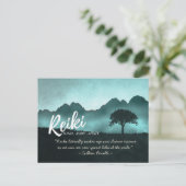 Carte Postale Citations d'instructeur de médiation de Reiki Mast (Debout devant)