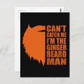Carte Postale citations drôles de ginger bebe man (Devant / Derrière)