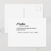 Carte Postale Citations drôles de maman Joyeuse fête des mères M (Devant / Derrière)