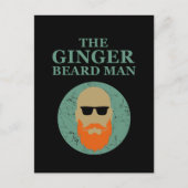 Carte Postale Citations drôles d'homme à barbe rousse avec barbe (Devant)