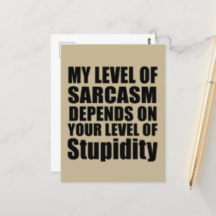 Carte Postale Citations drôles et sarcastiques célèbres
