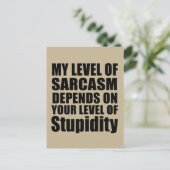 Carte Postale Citations drôles et sarcastiques célèbres (Debout devant)