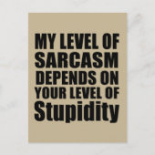 Carte Postale Citations drôles et sarcastiques célèbres (Devant)