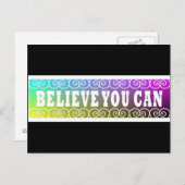 Carte Postale Citations En Trois Mots ~Croyez Que Vous Pouvez~ C (Devant / Derrière)