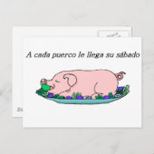 Carte Postale Citations espagnoles (Devant / Derrière)