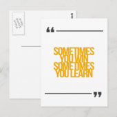 Carte Postale Citations inspirantes et motivantes (Devant / Derrière)