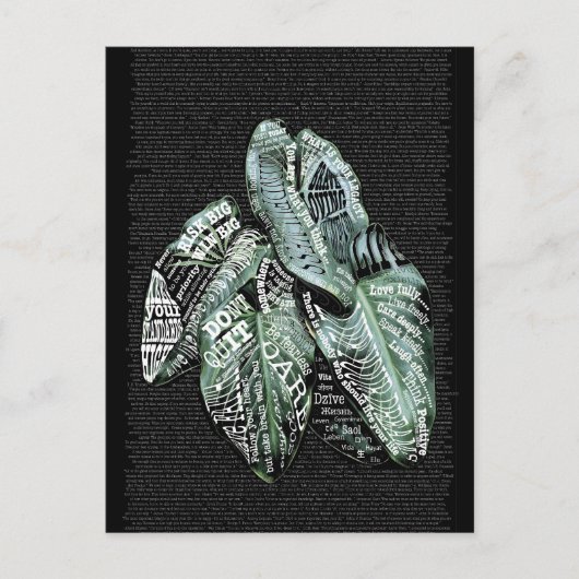 Carte Postale Citations Inspiration Motivational LIFE (Devant)