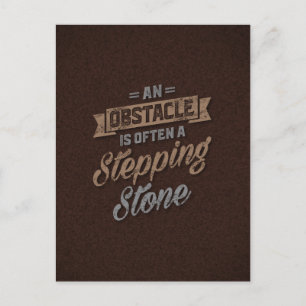 Carte Postale Citations Inspirationnelles Obstacle