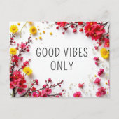 Carte Postale Citations Inspirationnelles Ressentent Good Vibes (Devant)